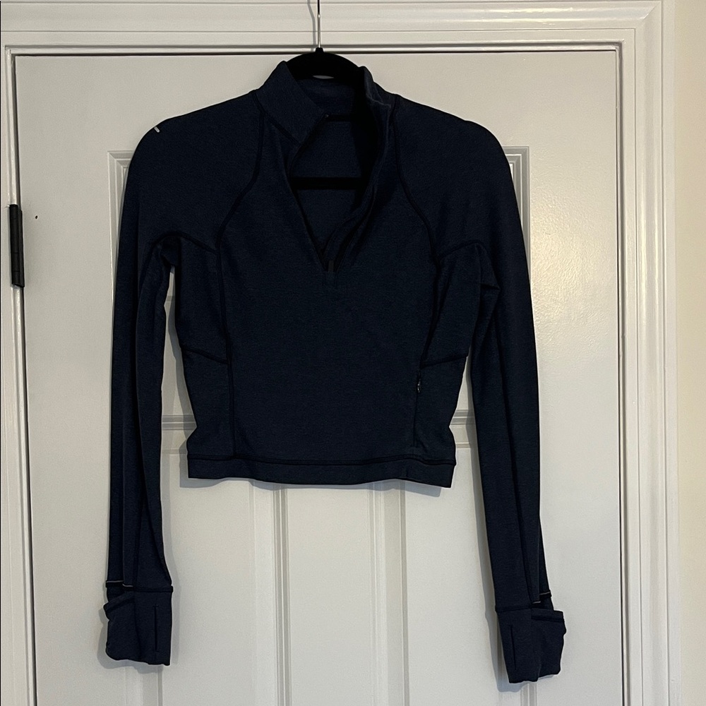 Lululemon Ready to Rulu Cropped Running Top